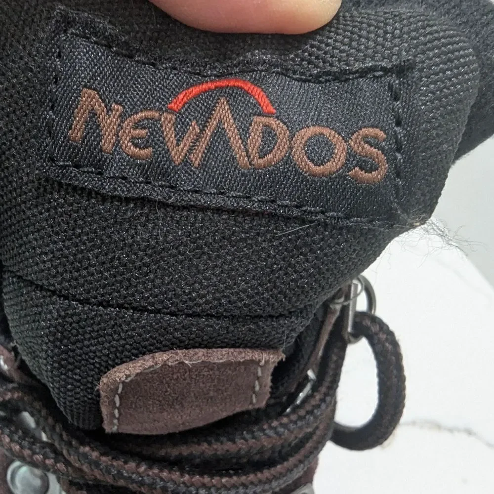 Kids Nevados Brown Hiking Leather Waterproof Snow Boots Sz 1 Storm Pac Insulated